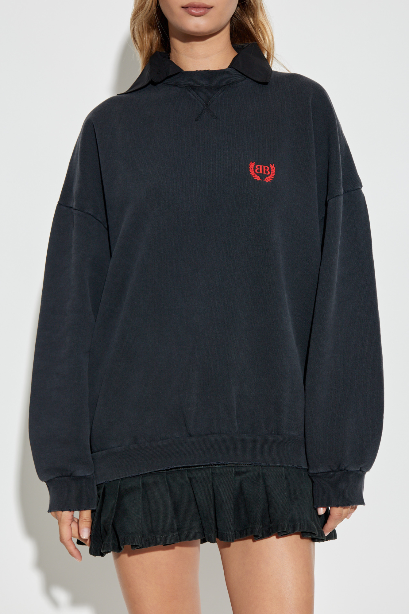 Grey Dress with logo Balenciaga - Vitkac Canada